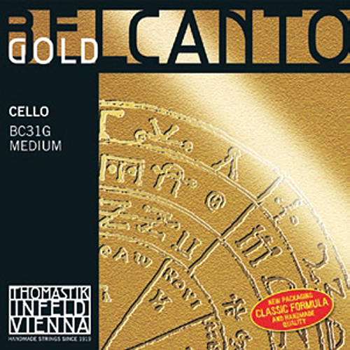 新品チェロ弦 Belcanto Gold A,D弦セット 弦楽器ストラッド / Belcanto Gold(チェロ弦)